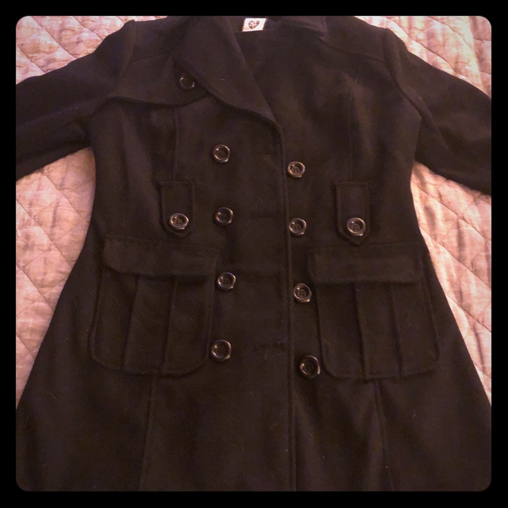 Black pea coat